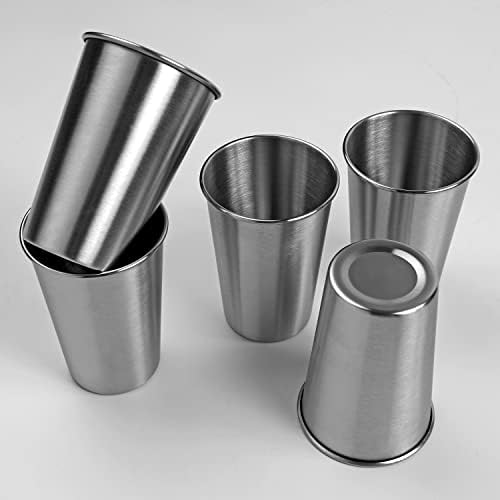 Stainless Steel Cups 18oz Set 5Pcs