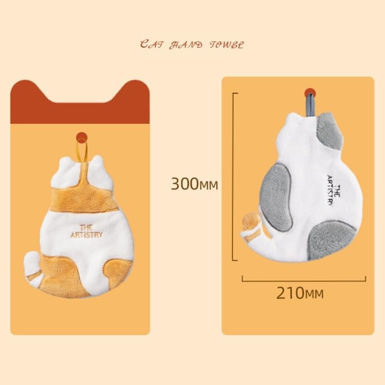 Adorable Cat-Shaped Hand Towel