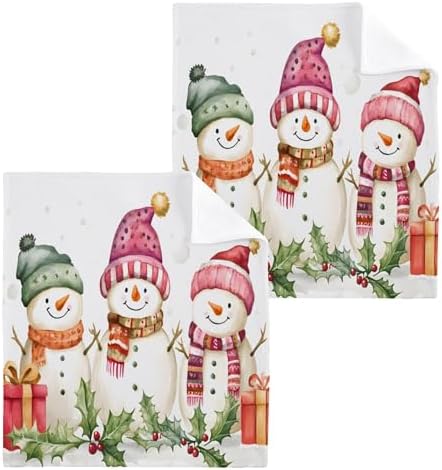 Charming Christmas Washcloth Set - Multi-Use Soft Absorbent Durable