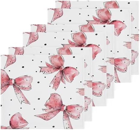 Perfectly Soft and Absorbent Pink Bow Washcloths