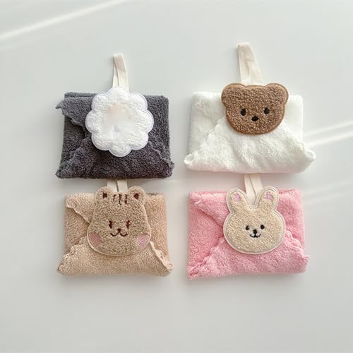 Professional Soft Cartoon Bear Towel for Adults Babies 25x25cm