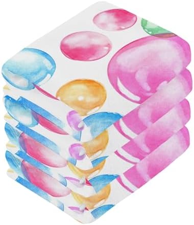 Xigua Watercolor Colorful Bubbles Washcloth Set 10