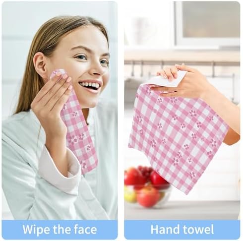 Elegant Flower-Printed Washcloth Set