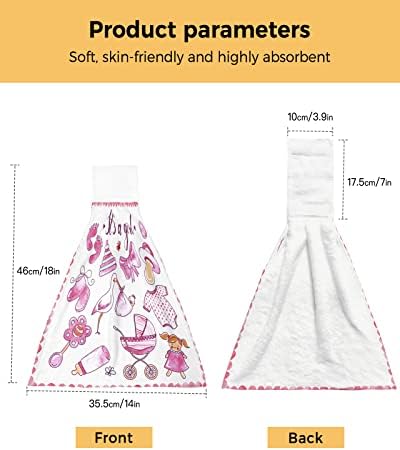 Space-Saving Kitchen Hand Towels with Hook and Loop Closure