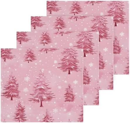 Xigua Trees and Snowflakes Washcloth Set for Bathroom and Kitchen