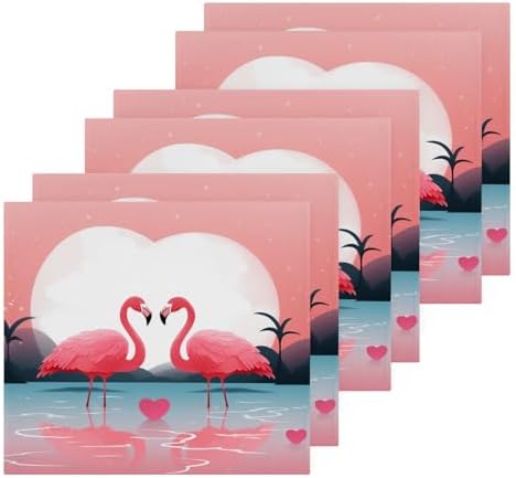 YETTASBIN Flamingo Washcloths 2 Pack Soft Cotton Face Towels 1