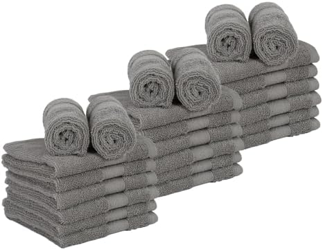 Casa Lino Premium 24-Pack Washcloth Set