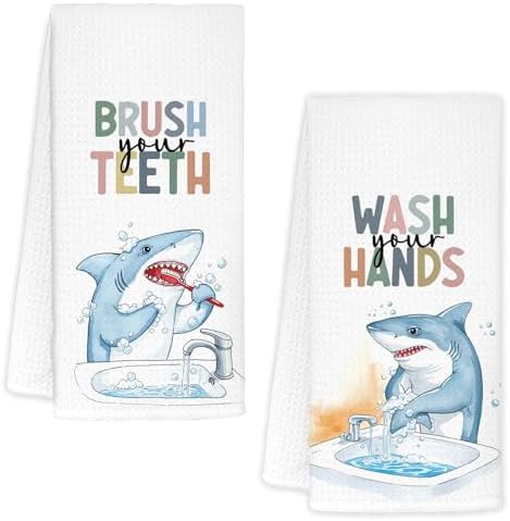 Ample Shark Bathroom Towels