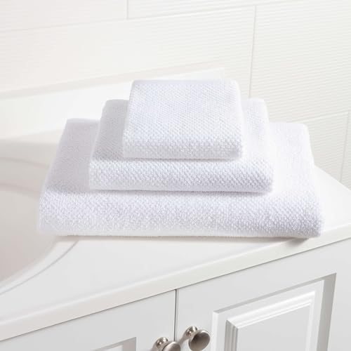 Pine Cone Hill Pin Dot Terry White Washcloth