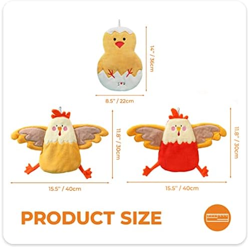 3-Pack Cute Hand Bath Towels