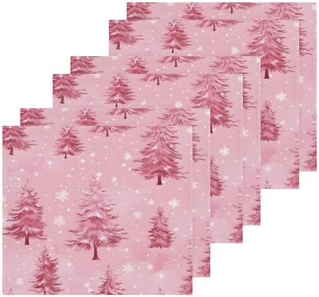 Xigua Trees and Snowflakes Washcloth Set for Bathroom and Kitchen