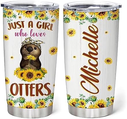 Hyturtle Custom Otter Tumbler 20oz With Flip Lid