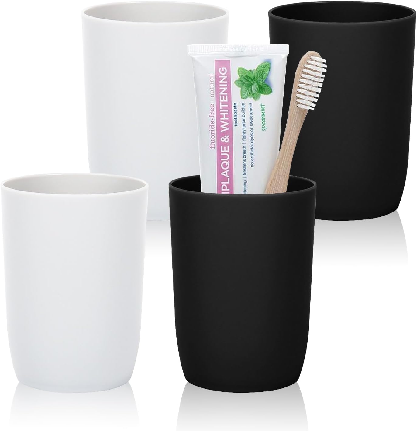 Topsky 4 Piece Bathroom Tumbler Set for Home Use