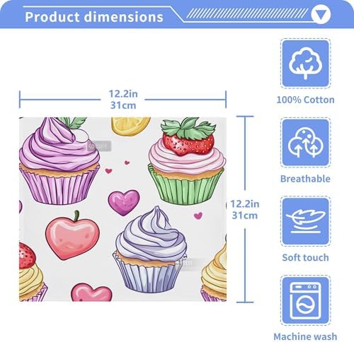 Xi gnr8 Cute Cupcakes Washcloth Set