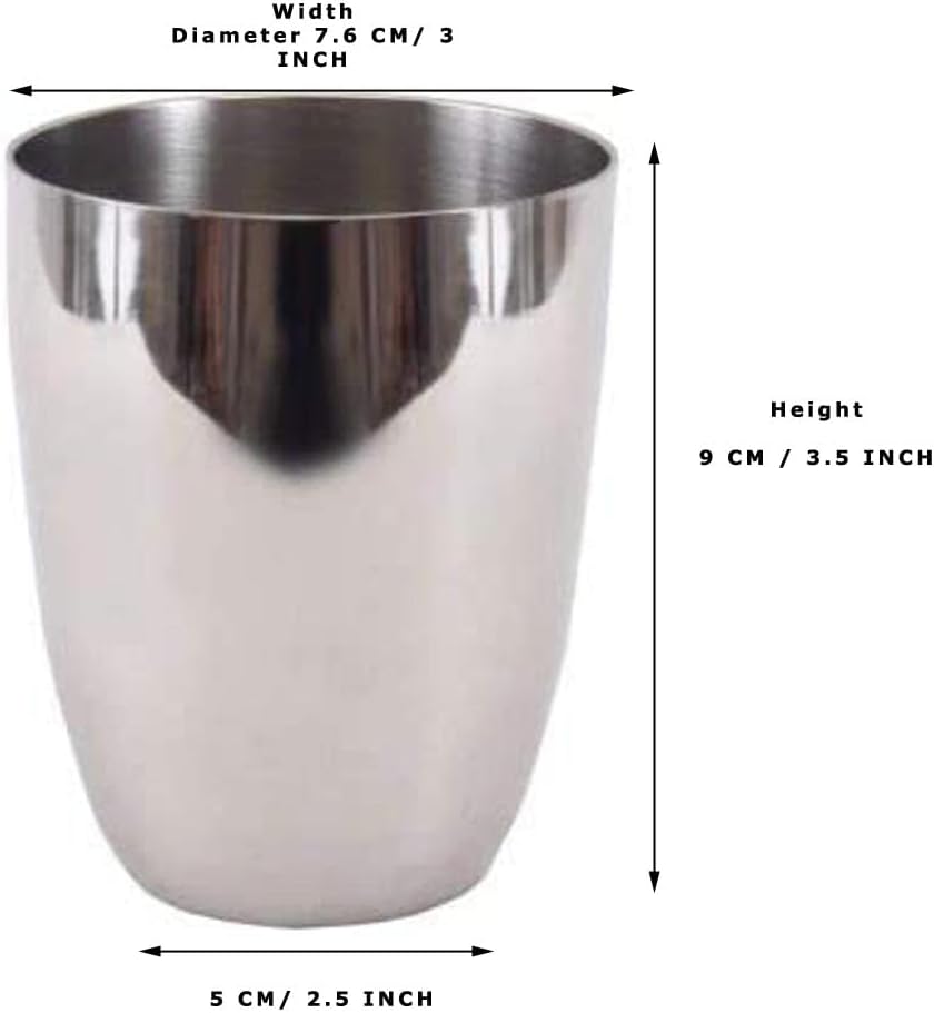 Sahishnu Stainless Steel Tumblers Set of 3 Kid Proof Durable