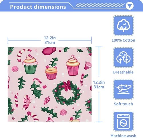 Christmas Wreath Washcloth Set by Xigua