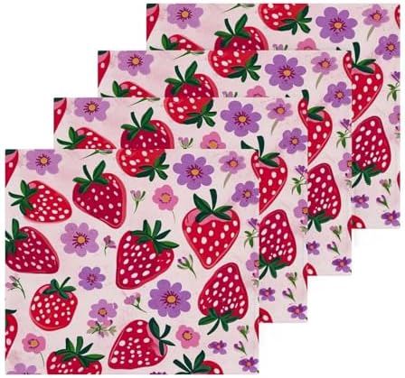 Strawberry Pure Cotton Washcloth Set Original Design