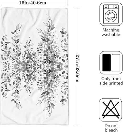 2-Pack Eucalyptus Microfiber Hand Towels Soft Absorbent for Home Travel