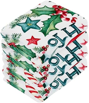Xigua Watercolor Christmas Washcloths Set of 2