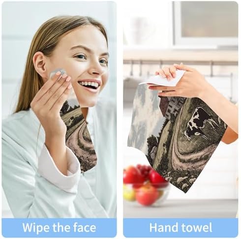 Xigua Washcloth Set 2-12 pack Fast Drying Multi-Purpose 12x12 inch