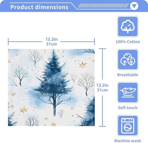 Xigua Multi-Purpose Washcloth Set for Travel Home - Durable 12x12 Inch Washcloths
