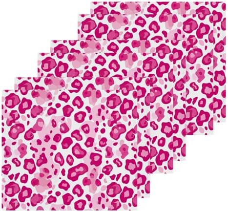 Pink Leopard Washcloths 2-Pack Soft Reusable Cotton Face Towels