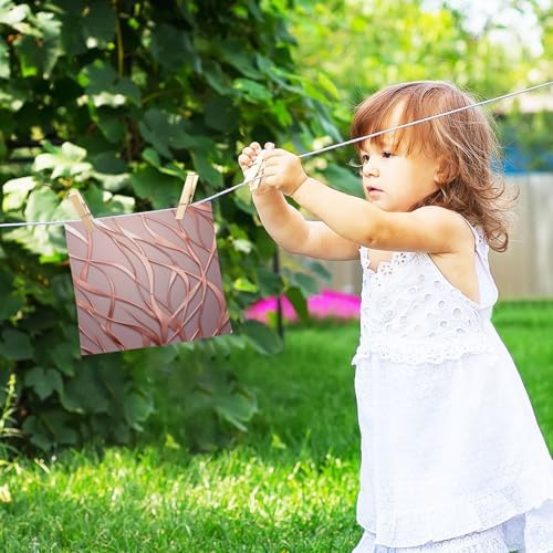 Elegant Rose Gold Stripes Washcloth Set