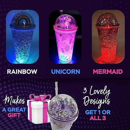 Unicorn LED Light Up Cup with Straw 16oz