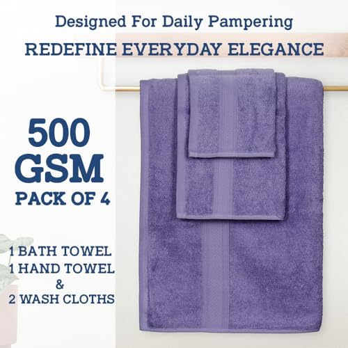 Ultra-Luxury bath towel set 4-Piece Perfect for Relaxing Moments