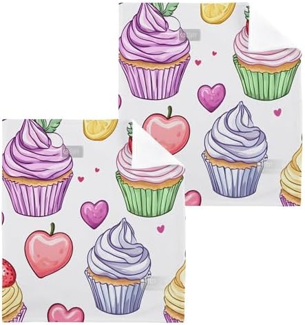 Xi gnr8 Cute Cupcakes Washcloth Set