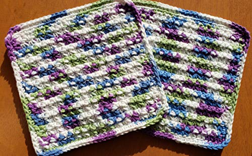 Handmade crochet 100 cotton washcloth set 75 inch