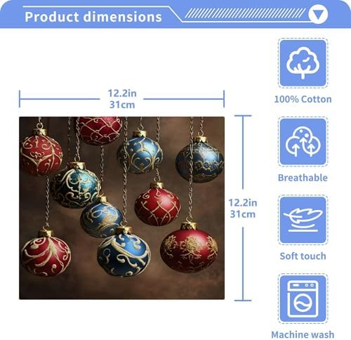Fast Drying 12x12 Washcloth Set for Bathroom Kitchen Spa Durable Machine Washable