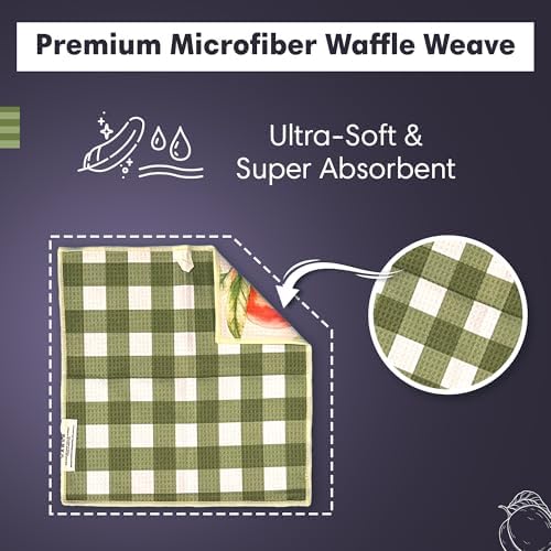 Microfiber Reversible Washcloths for Kitchen Peaches Cream