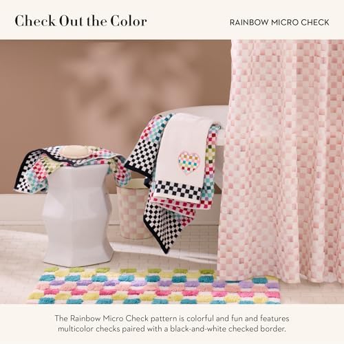 Cutie Rainbow Micro Check Hand Towel