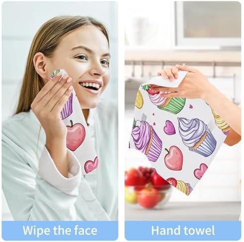 Xi gnr8 Cute Cupcakes Washcloth Set