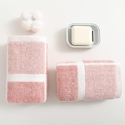 Sense Gnosis Pink Hand Towel Set 13x29 - 2 Pack