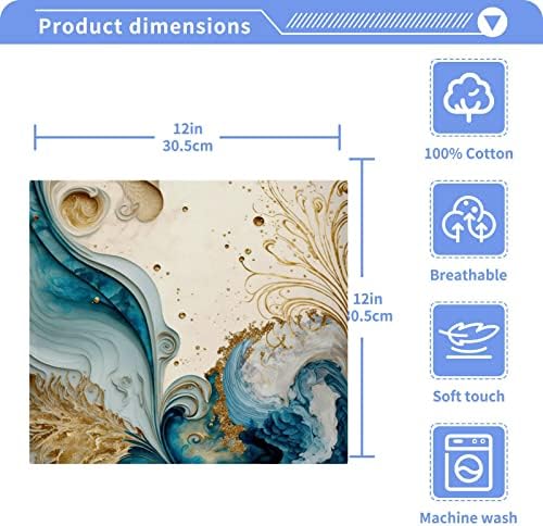 Premium 12-inch Cotton Washcloths - Soft Quick-Dry for Travel
