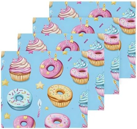 Xigua Cupcakes Washcloths Set of 2 - 12x12 Inch