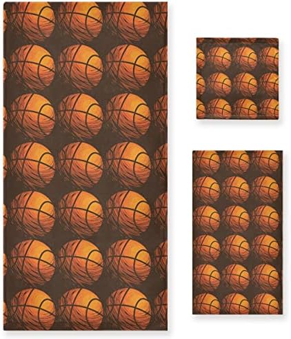 DOMIKING 3-Piece Sport Basketball Towels