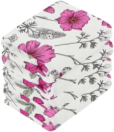 Perfect Size Soft Absorbent Cotton Washcloth Set for Baby