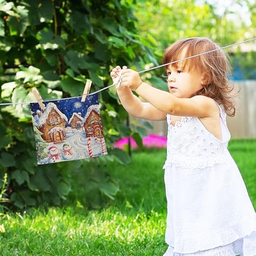 Xigua Christmas Streets Multi-Purpose Washcloth Set for Wash Drying and Cleaning