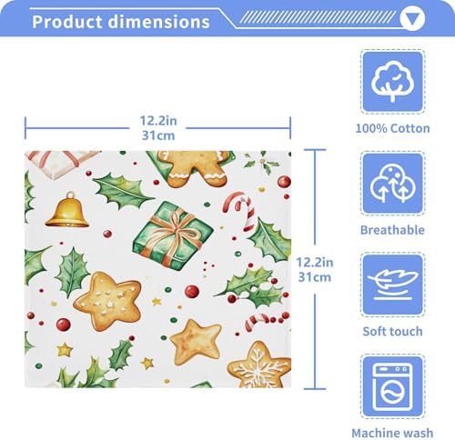 Xigua Christmas Washcloth Trio