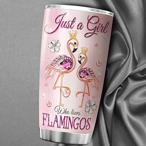 ZOXIX Flamingo Tumbler Personalized Name - Cute Jewelry Style for Girls