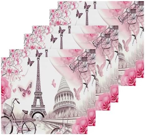 YETTASBIN Eiffel Tower Washcloths 2 Pack
