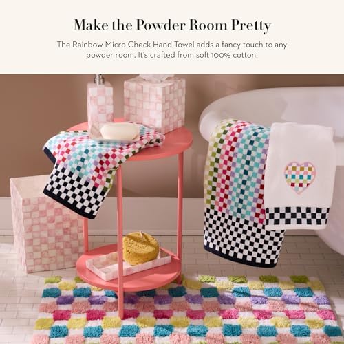 Cutie Rainbow Micro Check Hand Towel