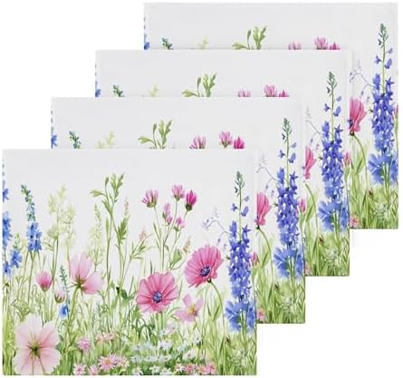 xigua Colorful Wildflowers Washcloth Set