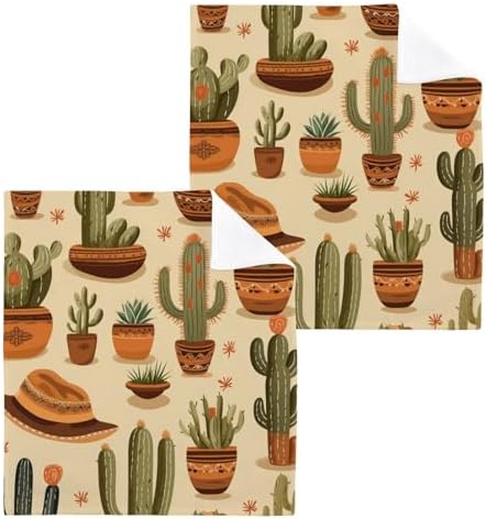 SUABO Soft Cotton Bath Washcloths 12x12 inches 2 Piece Set