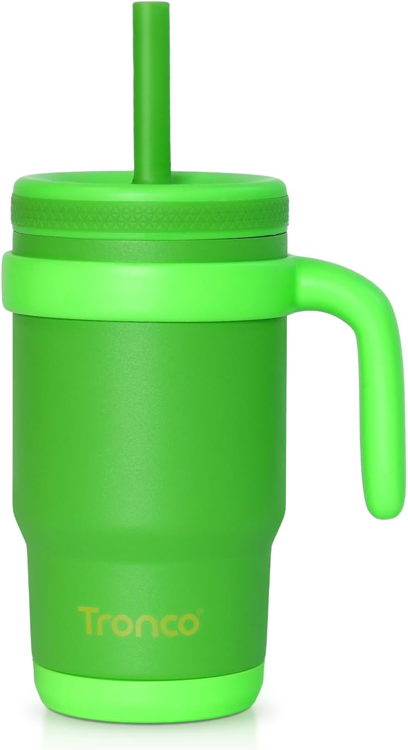 Ergonomic Kids Tumbler Double-Insulated Steel BPA-Free Safe for Toddlers