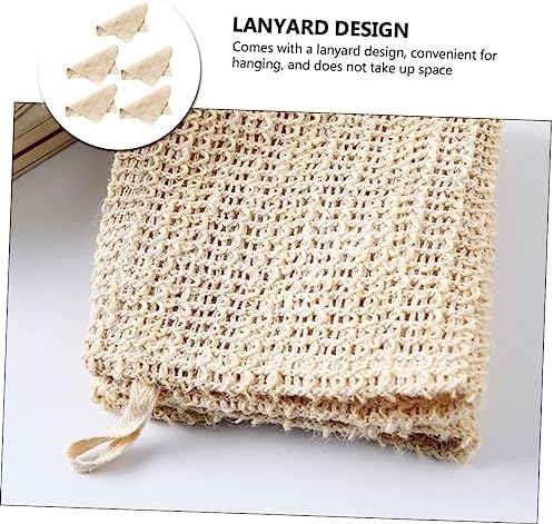 Csieeo 5pc Cotton Linen Bath Towels Set