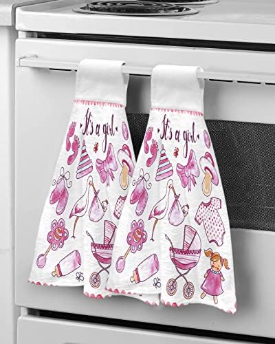 Space-Saving Kitchen Hand Towels with Hook and Loop Closure